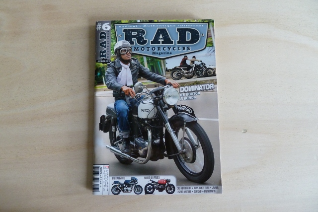 La couverture de RAD Motorcycles Magazine #6.
