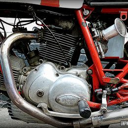 La Ducati 750 GT de Pascal, une belle ancienne dans son jus !