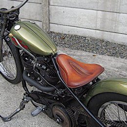 Harley-Davidson Knucklehead bobber : une bécane signée Spice Motorcycles.