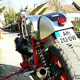La Moto Guzzi 850 T3 d'Olivier, un cafe-racer viril, légèrement réalésé !