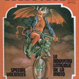 La couverture de "Culbuteur" #04, le mag' motard underground oublié des seventies.
