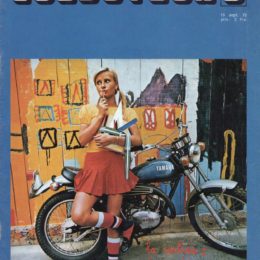 La couverture de "Culbuteur" #05, le mag' motard underground oublié des seventies.