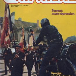La couverture de "Culbuteur" #07, le mag' motard underground oublié des seventies.