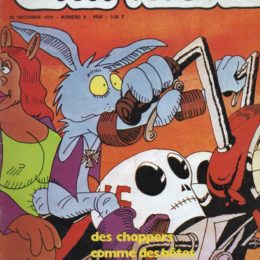 La couverture de "Culbuteur" #08, le mag' motard underground oublié des seventies.