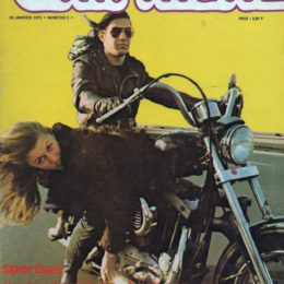 La couverture de "Culbuteur" #09, le mag' motard underground oublié des seventies.
