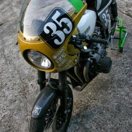 La Kawasaki Z900 "Z Racer" de Sébastien Lorentz.