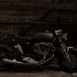 La Harley-Davidson 883 Sportster de Jérôme... Un méchant cafra !