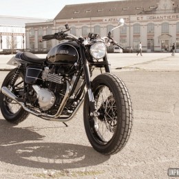 Triumph Bonneville street-tracker by Mule Motorcycles... Made in Europe!