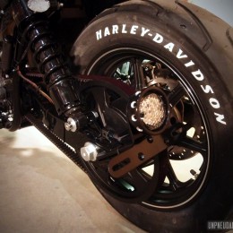 Une Harley-Davidson 750 Street, customisée par la concession de Limoges...