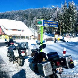Road trip hivernal : la route des Crêtes en gros trails...
