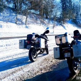 Road trip hivernal : la route des Crêtes en gros trails...