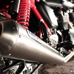 Triumph Bonneville cafe-racer : la belle moto de Marco !