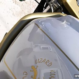 Une Honda CBR 1000 F cafe-racer, signée Lizard King Custom...