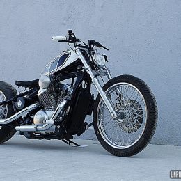 Une belle Honda 600 Shadow rigide, signée Seb Kustom Motorcycle...
