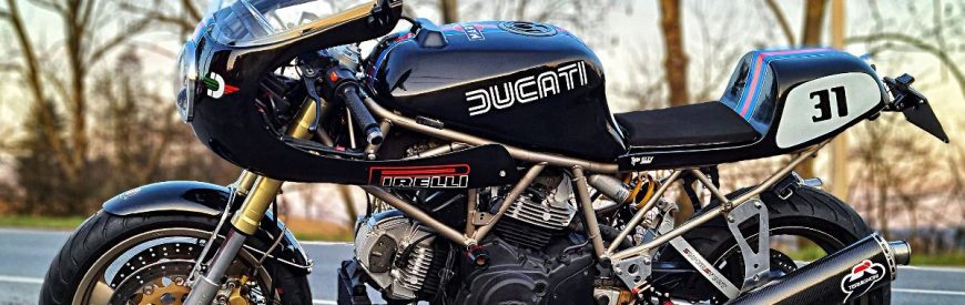 Ducati 750 SS cafe-racer : la bécane de Stéphanie, concoctée par son chéri...