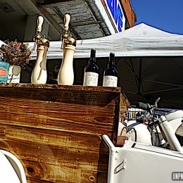 The Side-Bar : une tireuse à bière dans un side-car.