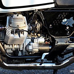 Moto Guzzi 750 Breva personnalisée : Stéphane peaufine sa prépa.