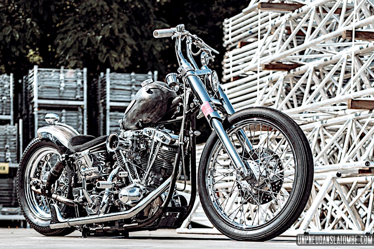 Harley-Davidson Shovelhead : le graveleux chopper de Nicolas...