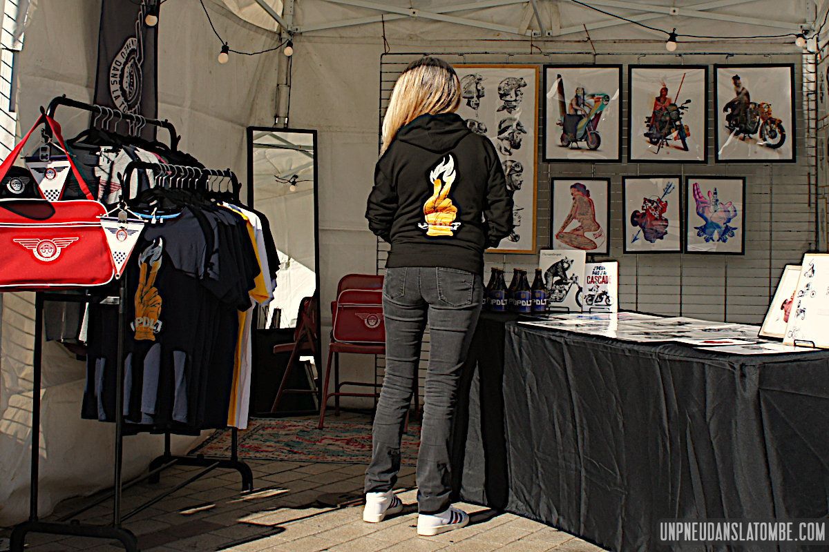 Festival d'Elegance Moto de Tourcoing : notre stand UPDLT x Bénédicte Waryn.