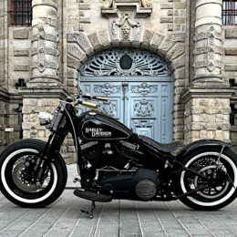 Harley-Davidson Softail Springer : un bobber raffiné sorti de chez Leuk Motorcycle.